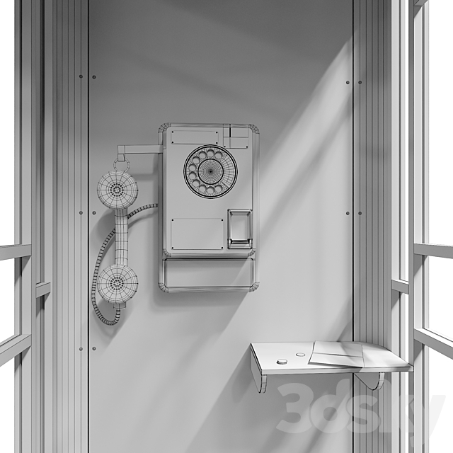 amt 47 payphone 3ds Max - thumbnail 2