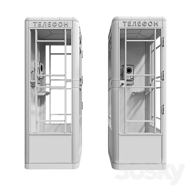 amt 47 payphone 3ds Max - thumbnail 3