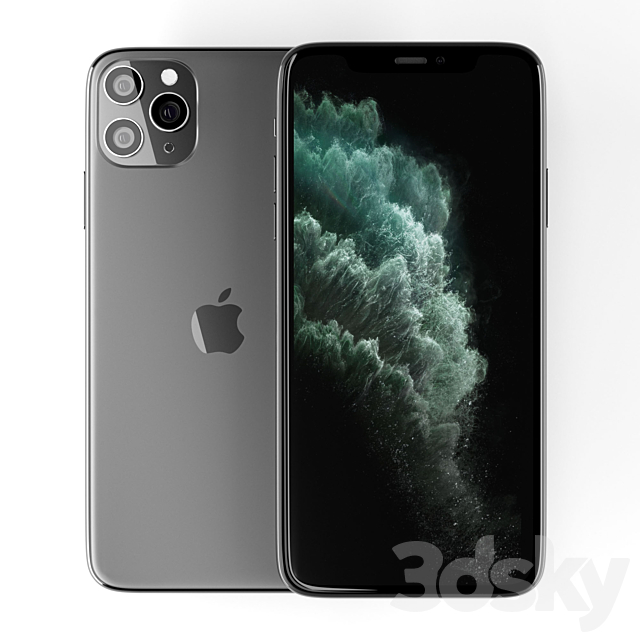 apple iphone 11 pro 3ds Max - thumbnail 1