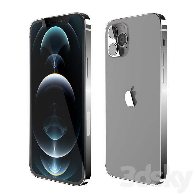 Apple iPhone 12 Pro 3DSMax File - thumbnail 2