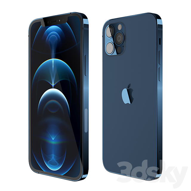 Apple iPhone 12 Pro 3DSMax File - thumbnail 4