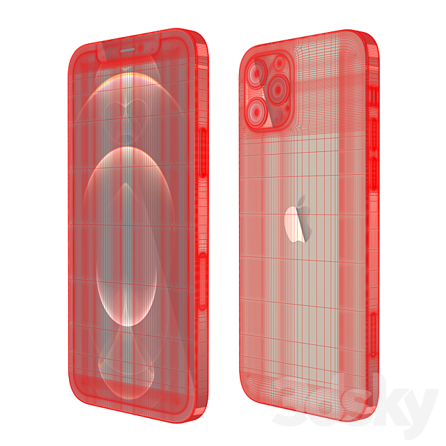 Apple iPhone 12 Pro 3DSMax File - thumbnail 5