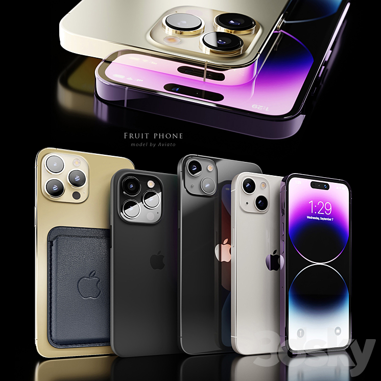 Apple iPhone 14 3DS Max Model - thumbnail 1