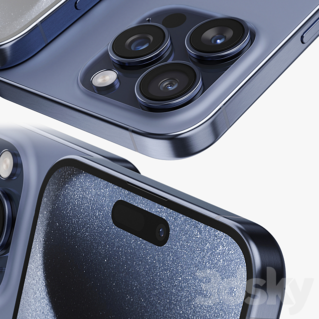 Apple iPhone 15 Pro MAX 3DS Max Model - thumbnail 4