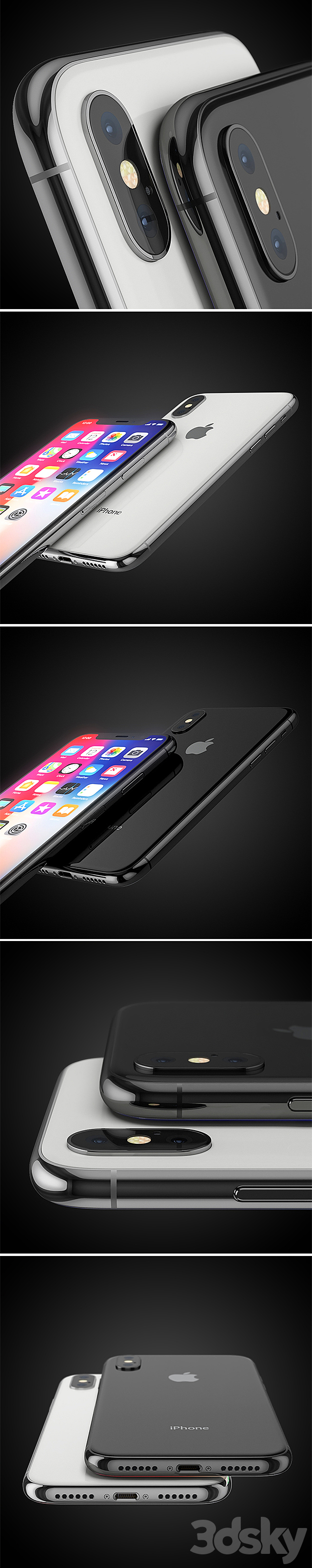 Apple iPhone X 3ds Max - thumbnail 2