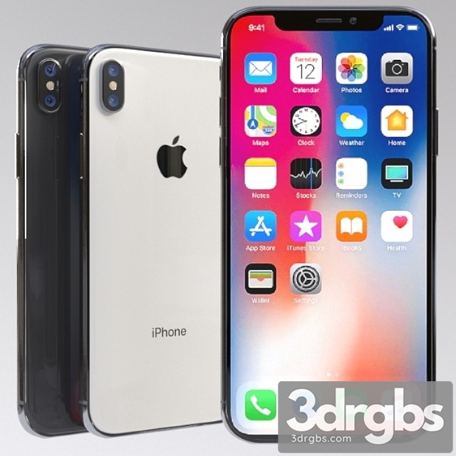 Apple iphone x (vray ggx) - thumbnail 1