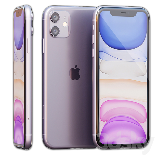 AVE Apple iPhone 11 3DSMax File - thumbnail 1