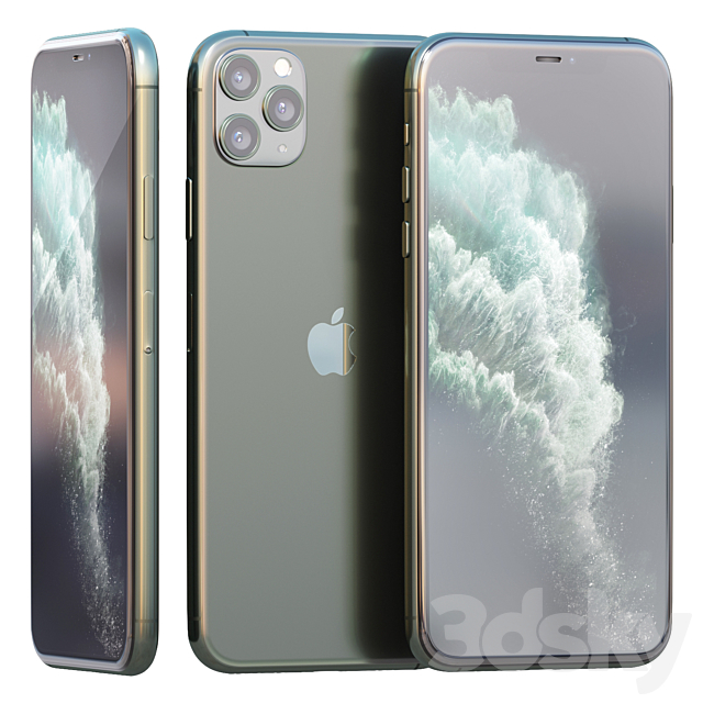 AVE Apple iPhone 11 PRO & PRO MAX 3DSMax File - thumbnail 1