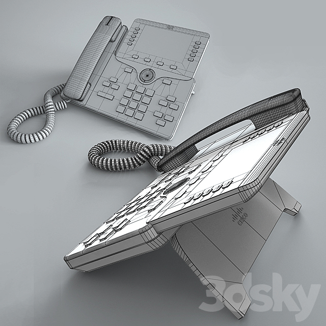 Cisco IP Phone 8841 3DSMax File - thumbnail 3