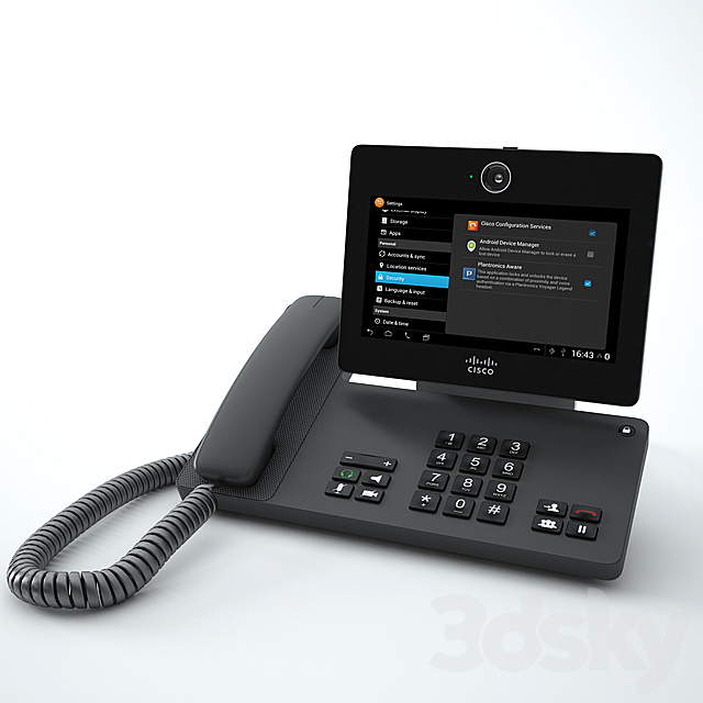 Cisco Phone DX650 3DS Max Model - thumbnail 2