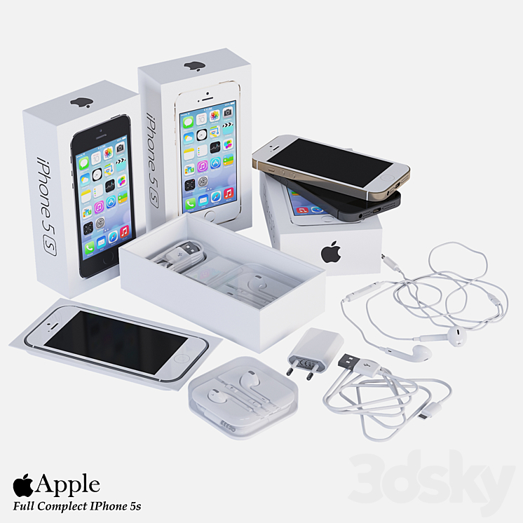 Full Complect Apple IPhone 5s 3DS Max - thumbnail 1