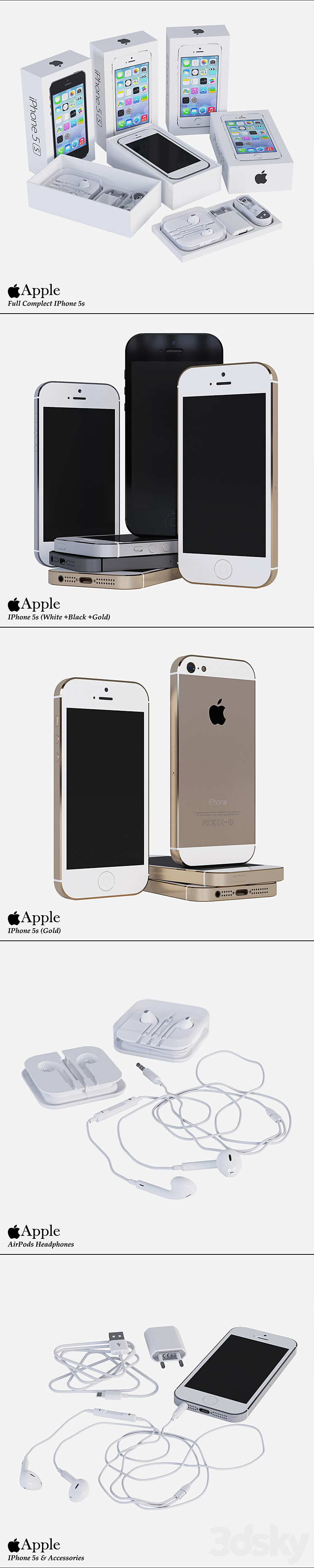 Full Complect Apple IPhone 5s 3DS Max - thumbnail 2