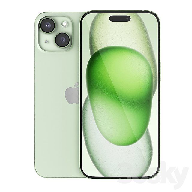 iPhone 15 3DS Max Model - thumbnail 2