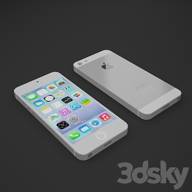 iphone 5 3DS Max Model - thumbnail 2