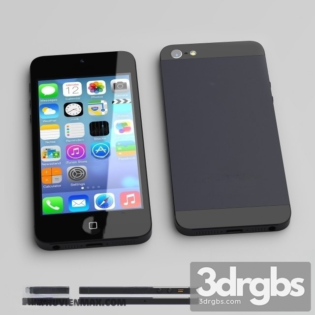 Iphone 5 Black 3dsmax Download - thumbnail 1