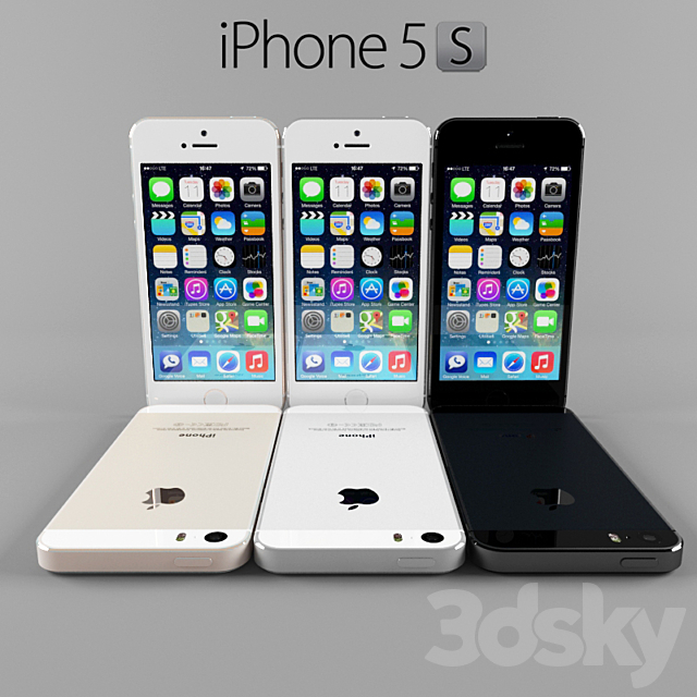 iPhone 5s 3ds Max - thumbnail 1