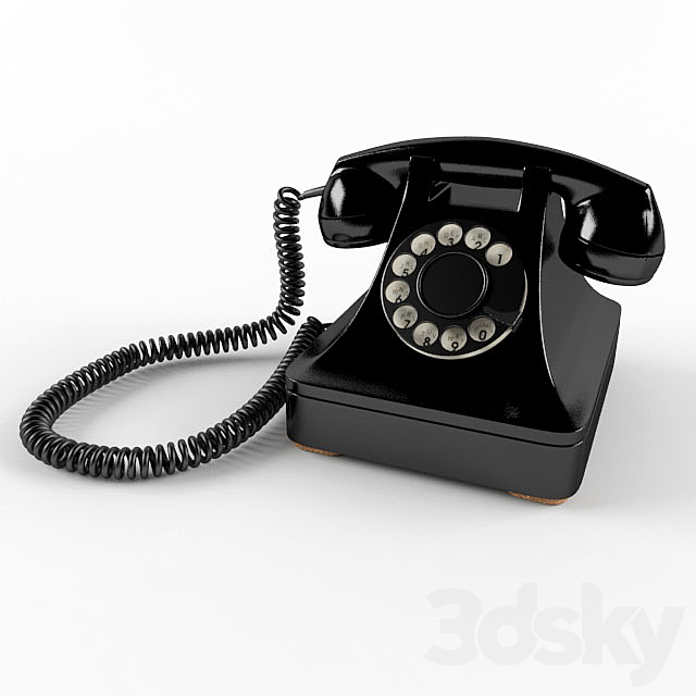 Retro phone 3DSMax File - thumbnail 1