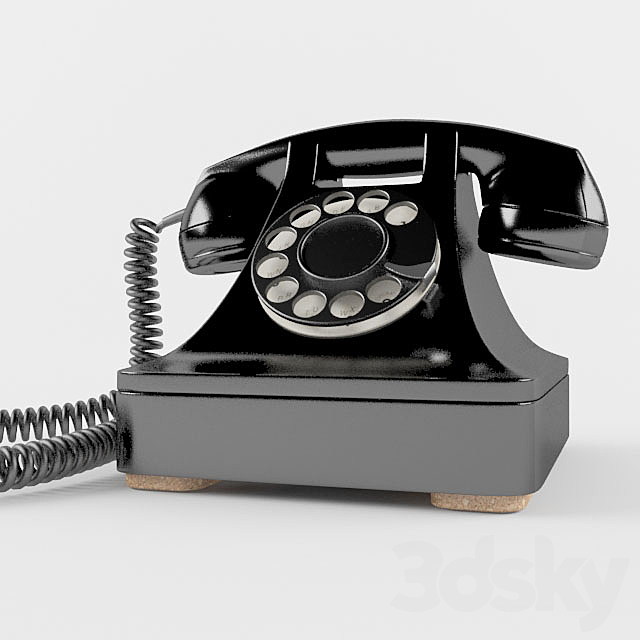 Retro phone 3DSMax File - thumbnail 3