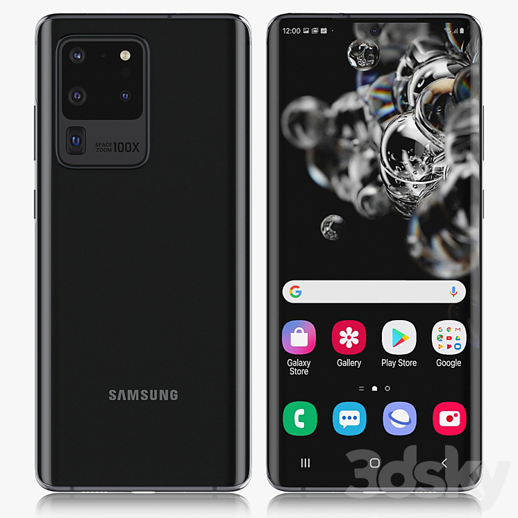 Samsung Galaxy 20 Ultra 5G Cosmic Black 3DS Max - thumbnail 1