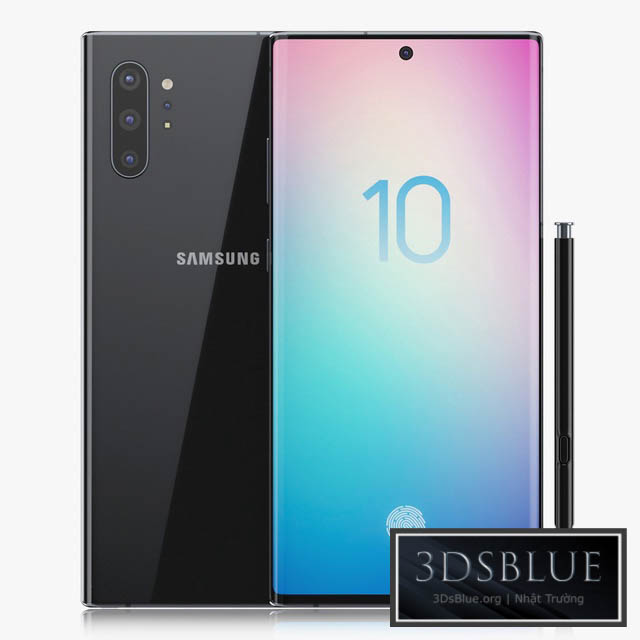 Samsung Galaxy Note 10 PLUS Black 3DS Max - thumbnail 3