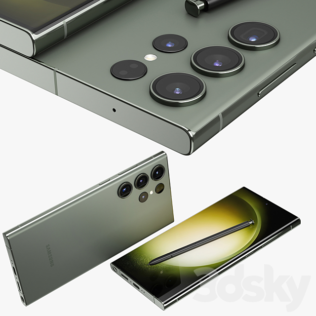 Samsung Galaxy S23 Ultra 3DS Max Model - thumbnail 4