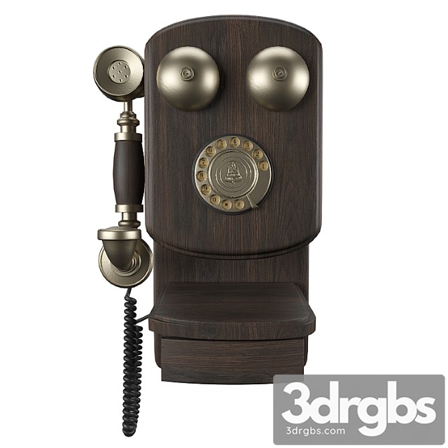 Vintage Wall Phone 3dsmax Download - thumbnail 1