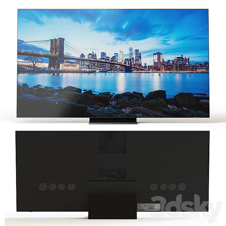 “65”” LED TV Samsung QE65Q950TSUXEN” 3DS Max - thumbnail 2