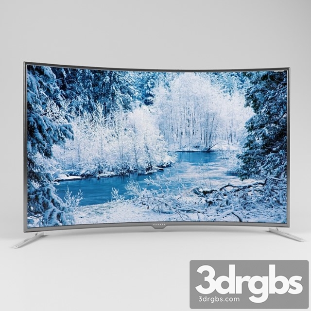 A huge tv with a curved screen 2500×1500 - thumbnail 1