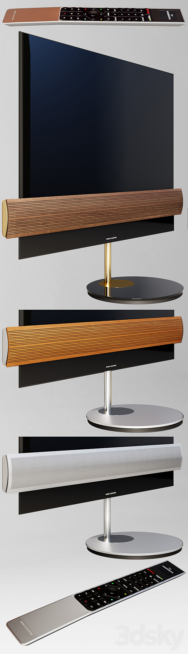 Bang & Olufsen BeoVision Eclipse and remote control 3DSMax File - thumbnail 2