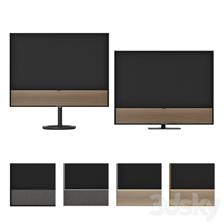 BANG & OLUFSEN BEOVISION CONTOUR 55 '' SET 3DS Max Model - thumbnail 1