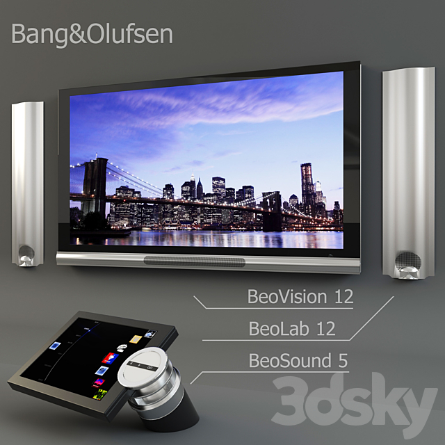 Bank & Oulfsen TVset 3ds Max - thumbnail 1