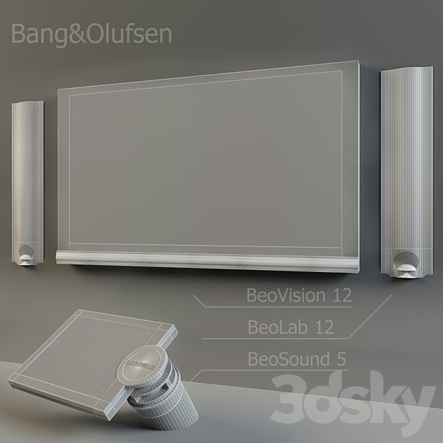 Bank & Oulfsen TVset 3ds Max - thumbnail 2