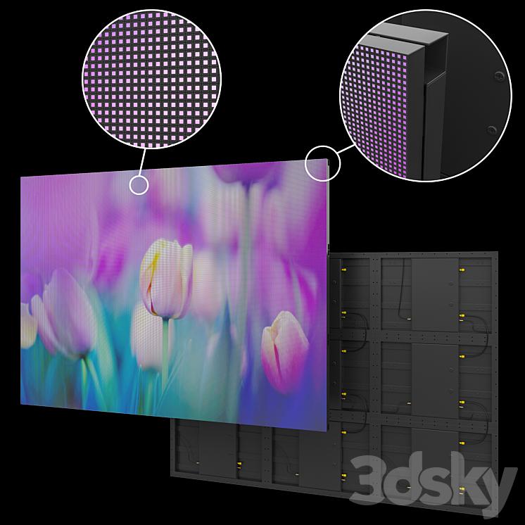 led screen 3DS Max - thumbnail 1