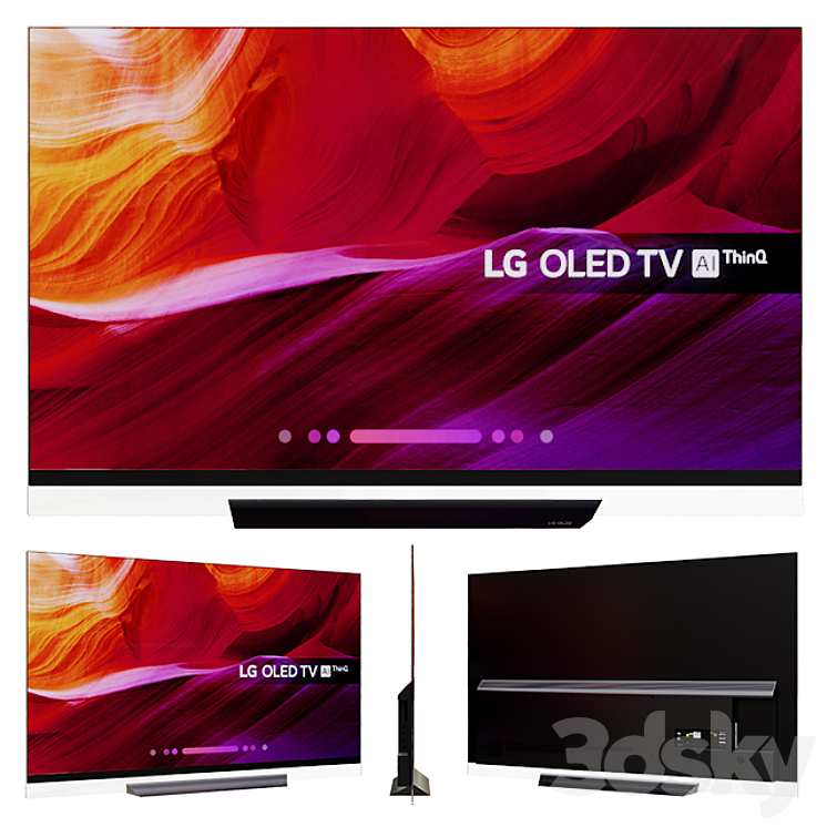 LG 55 65 inch OLED TV 4K Ultra HD HDR 3DS Max - thumbnail 1