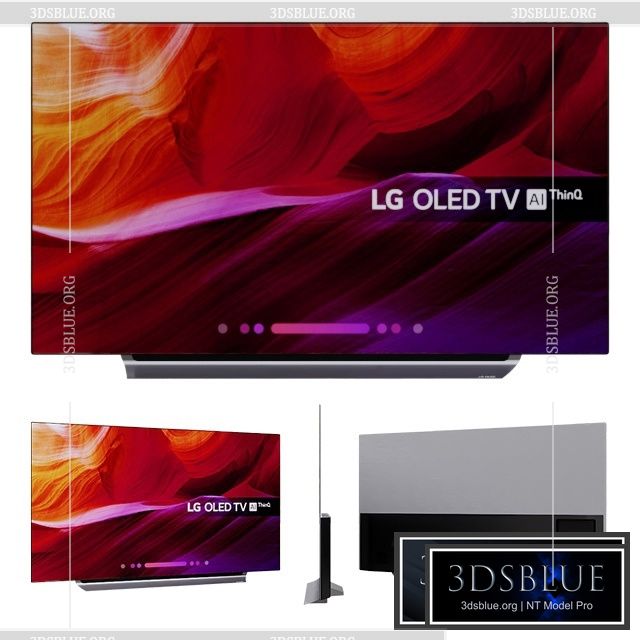 LG OLED TV 4K Ultra HD HDR Dolby Vision 55 '' 65 '' 3DS Max - thumbnail 3