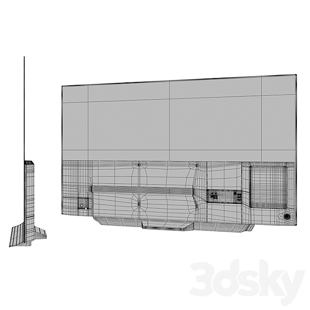 LG OLED TV 4K Ultra HD HDR Dolby Vision 55 ” 65 ” 3DSMax File - thumbnail 3