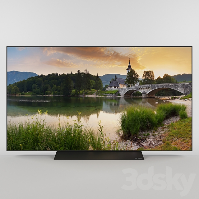 Lg Oled Tv B8 3DS Max Model - thumbnail 2