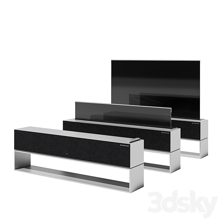 Lg Signature Oled Tv R 3DS Max Model - thumbnail 1