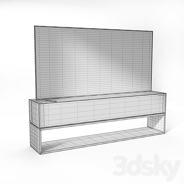 LG Signature Oled TV R 3DS Max Model - thumbnail 3