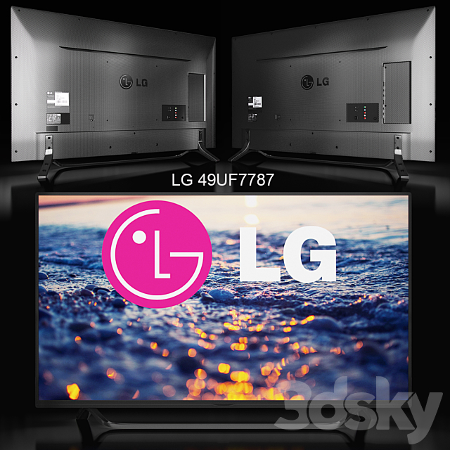 LG TV 3ds Max - thumbnail 1