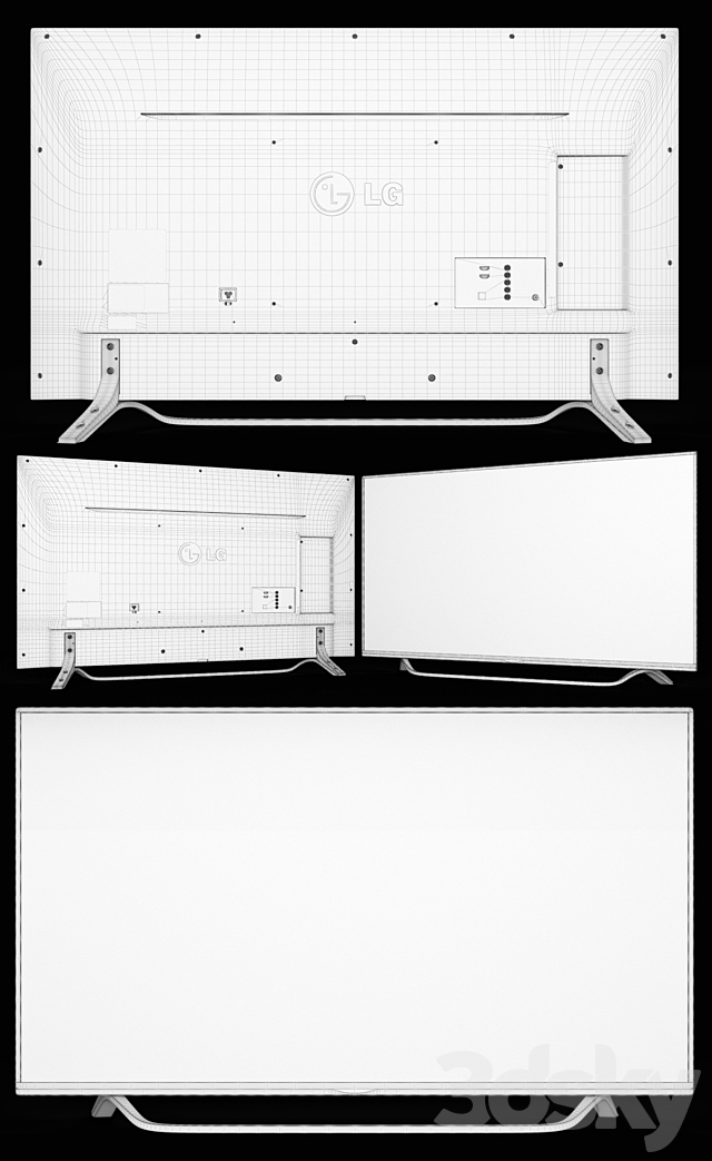 LG TV 3ds Max - thumbnail 3