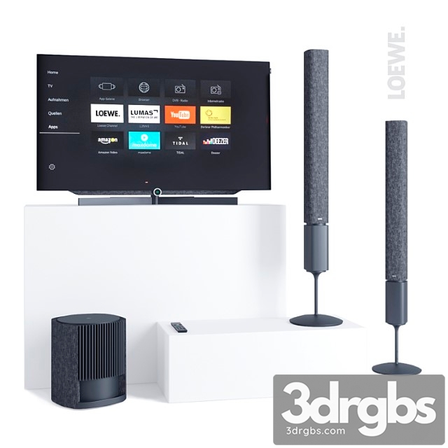 Loewe tv set bild 7.55 and speakers klang 5 - thumbnail 1