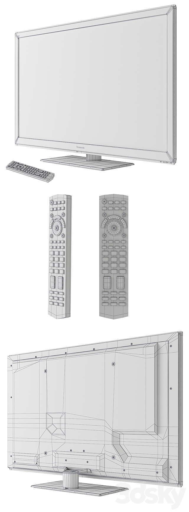 Panasonic TX L42E5E 42 ” 3DS Max Model - thumbnail 3