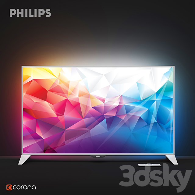 Philips TV 55PFS8109-60 3ds Max - thumbnail 1