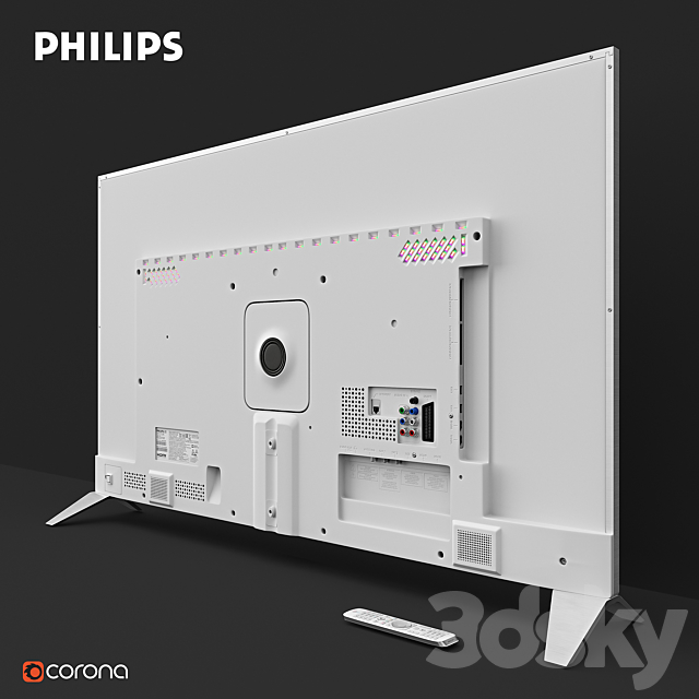 Philips TV 55PFS8109-60 3ds Max - thumbnail 2