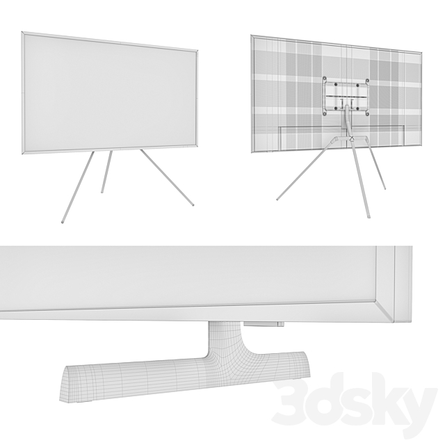 Samsung Class The Frame ArtMode QLED 4K HDR Smart TV (2020) 3DS Max Model - thumbnail 7