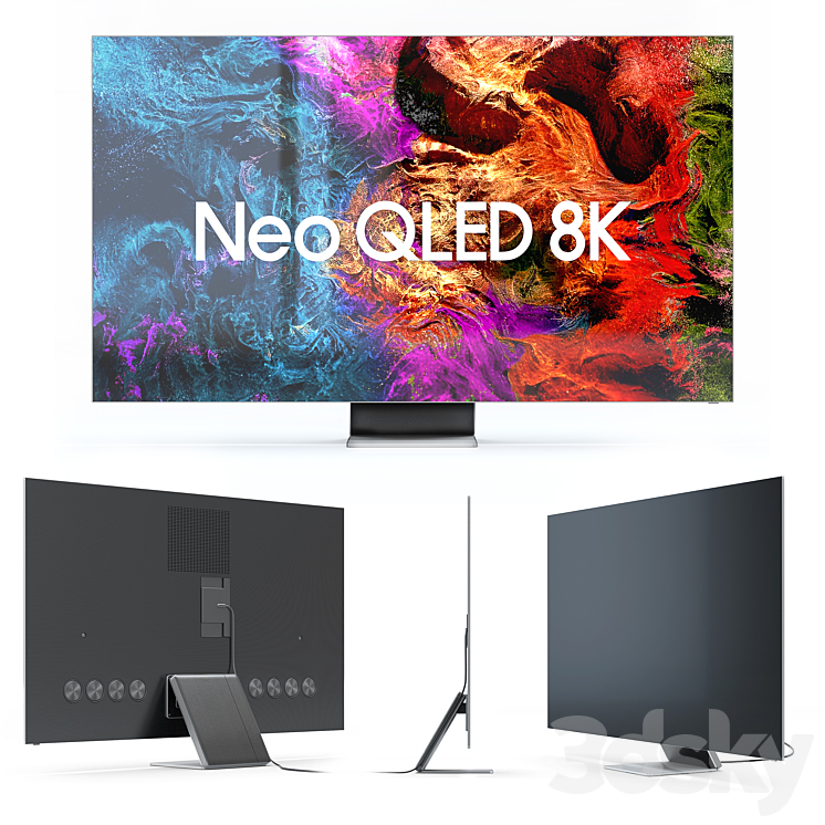 Samsung Neo QLED 8K Smart TV 2021 3DS Max Model - thumbnail 1