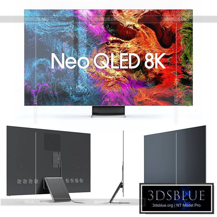 Samsung Neo QLED 8K Smart TV 2021 3DS Max - thumbnail 3