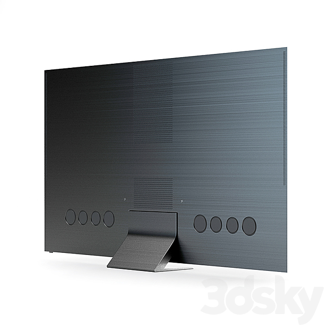 Samsung Q950T 8K Smart QLED TV 2020 3ds Max - thumbnail 2