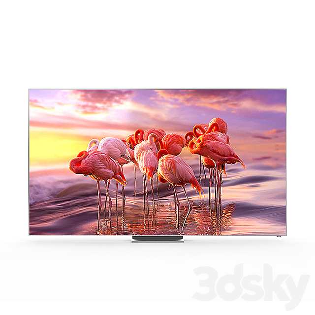 Samsung Q950T 8K Smart QLED TV 2020 3ds Max - thumbnail 3